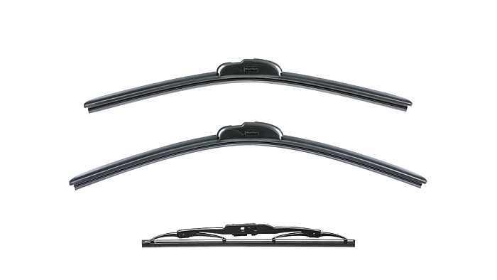 thumbnail image 2 of Front Pair Wiper Blades For Mazda 323 BJ (01/98-01/04) – 21/19in Aero Flat – Mattacus 2 of 6